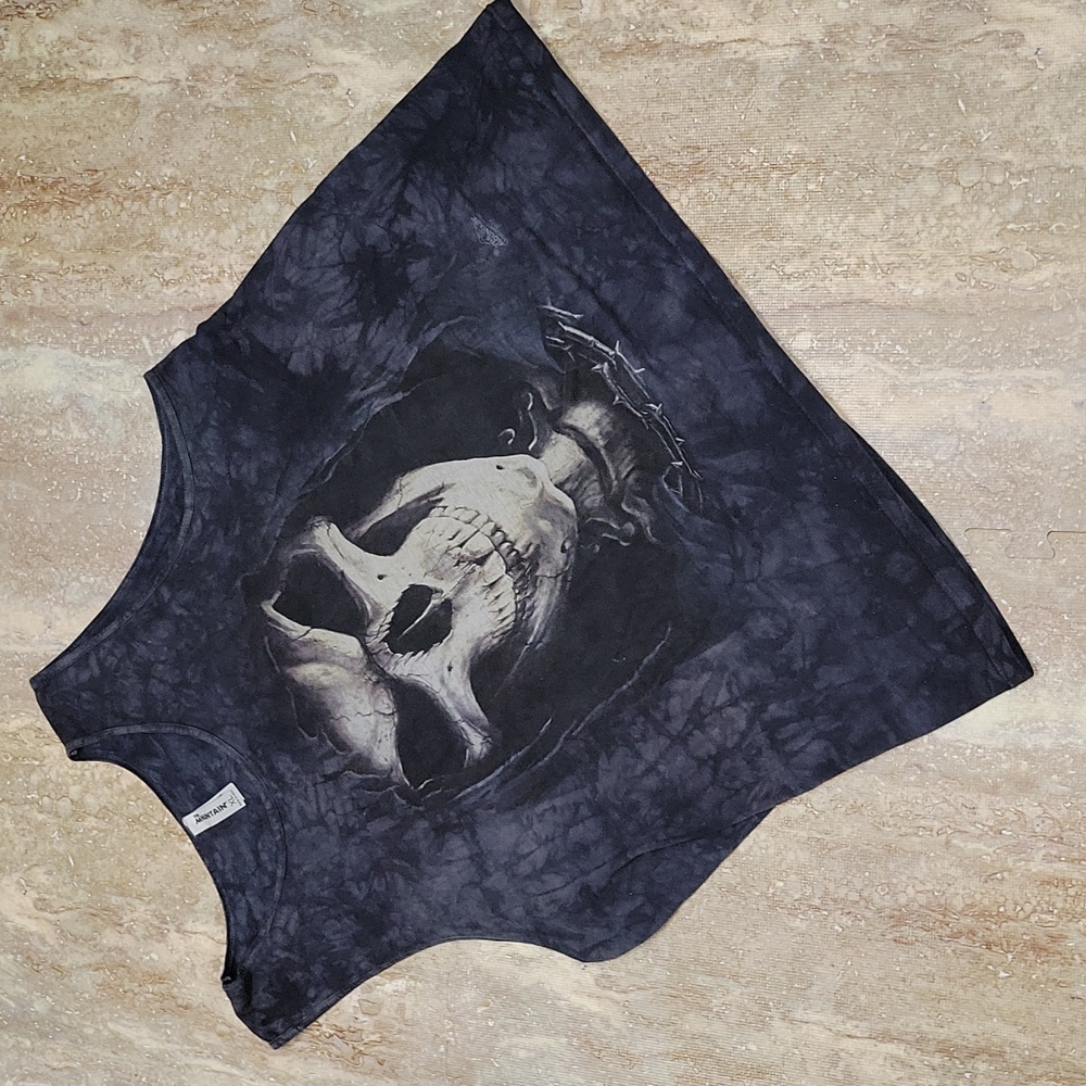 The Mountain Black Skull Tank Top